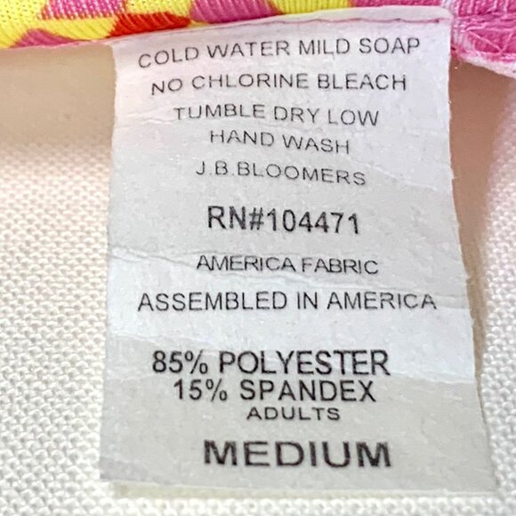 J.B. Bloomers Heart Print Sports Cheer Dance Bra Performance Pink Adult M - Picture 6 of 7